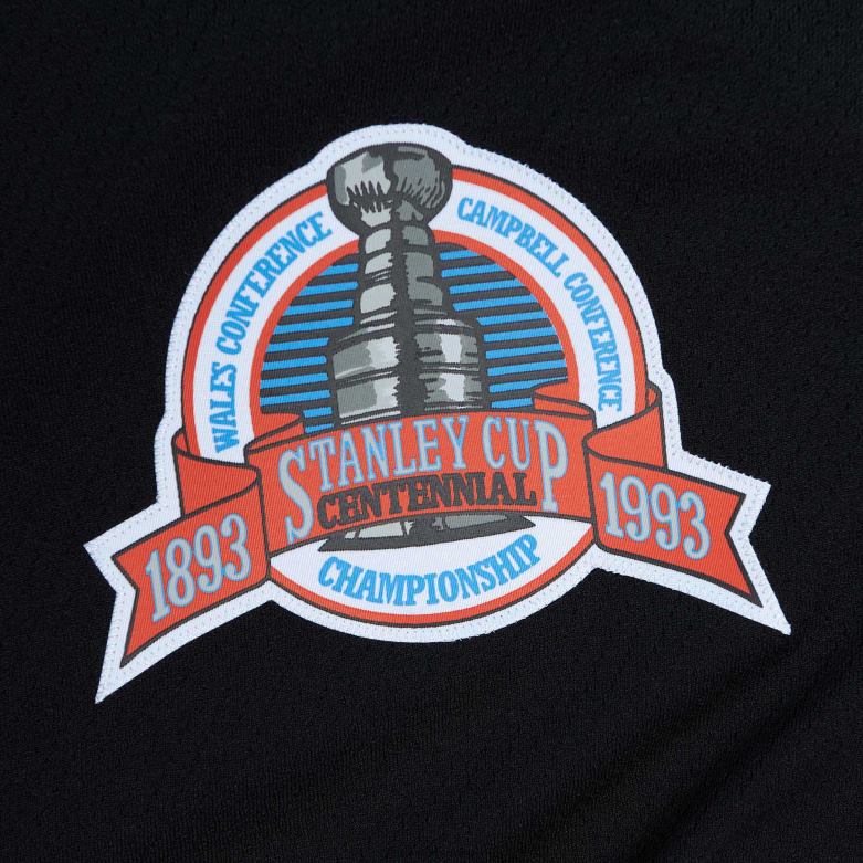 NHL Men Los Angeles Kings Luc Robitaille Mitchell  Ness Black 1992 Blue Line Player Jersey D002V564 Clothing