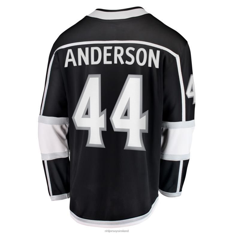 NHL Men Los Angeles Kings Mikey Anderson Fanatics Branded Black Home Breakaway Player Jersey D002V1227 Clothing