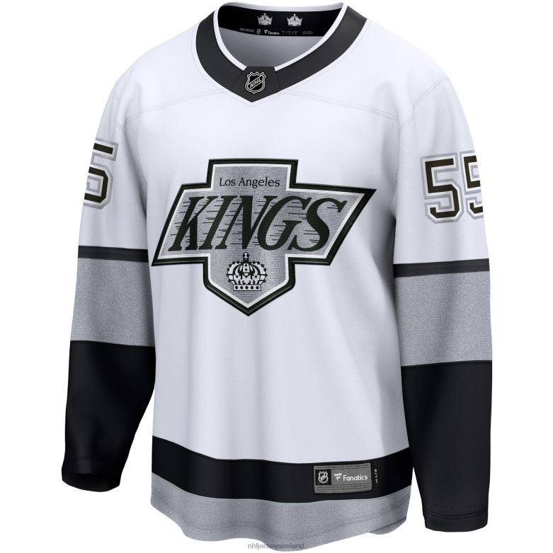 NHL Men Los Angeles Kings Quinton Byfield Fanatics Branded White Alternate Premier Breakaway Player Jersey D002V1292 Clothing