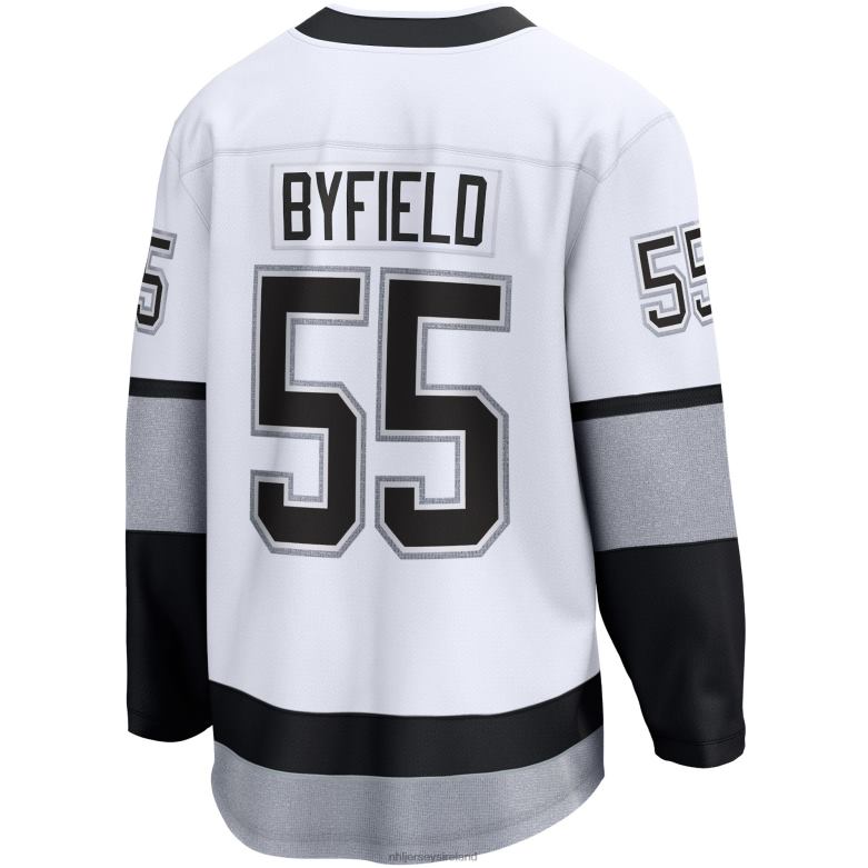 NHL Men Los Angeles Kings Quinton Byfield Fanatics Branded White Alternate Premier Breakaway Player Jersey D002V1292 Clothing