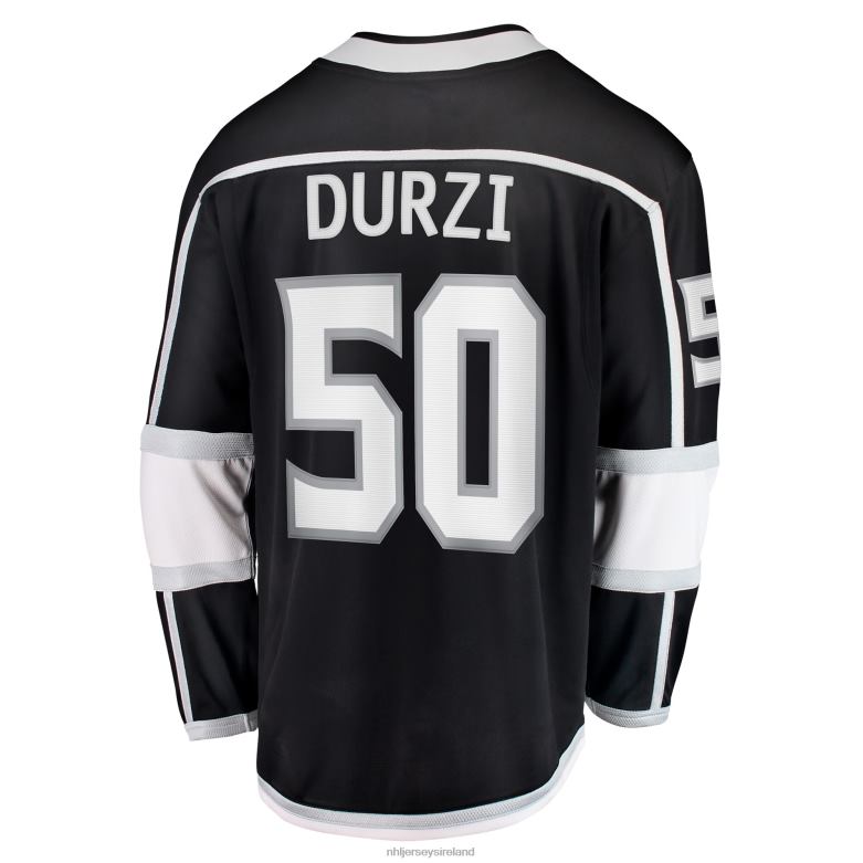 NHL Men Los Angeles Kings Sean Durzi Fanatics Branded Black Home Breakaway Player Jersey D002V1135 Clothing
