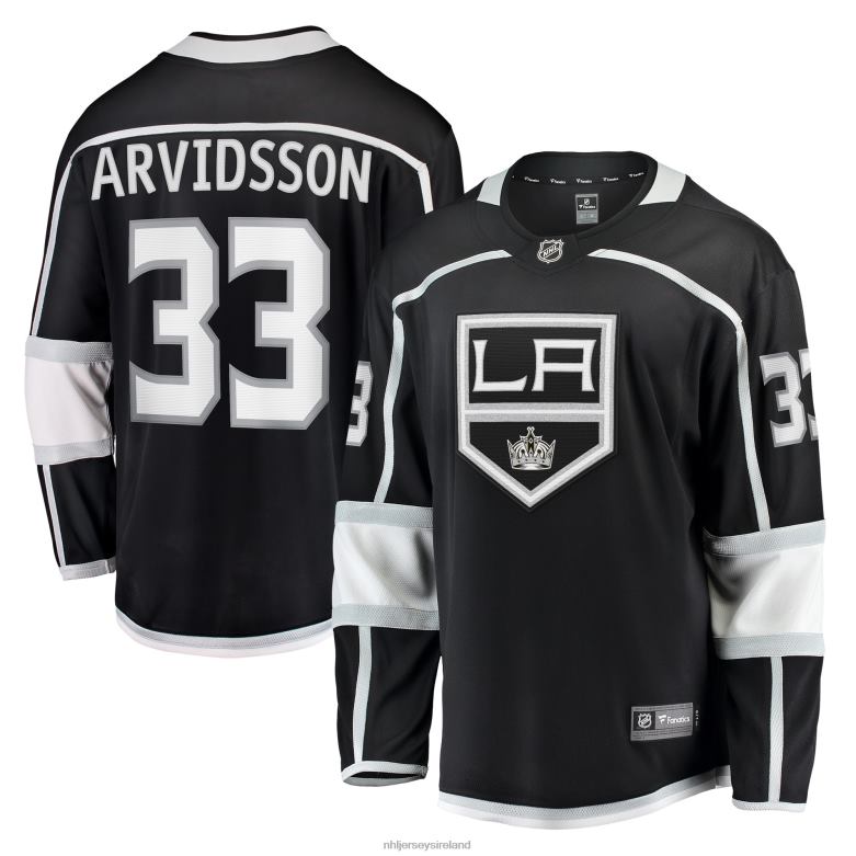 NHL Men Los Angeles Kings Viktor Arvidsson Fanatics Branded Black Home Breakaway Player Jersey D002V1300 Clothing