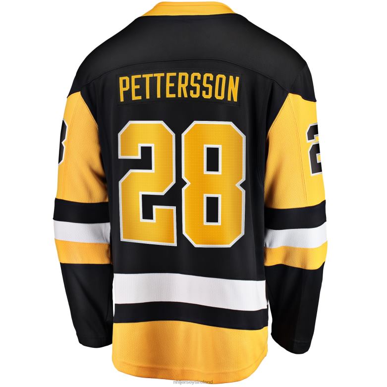 NHL Men Marcus Pettersson Pittsburgh Penguins Fanatics Branded Home Breakaway Player Jersey - Black D002V1736 Clothing