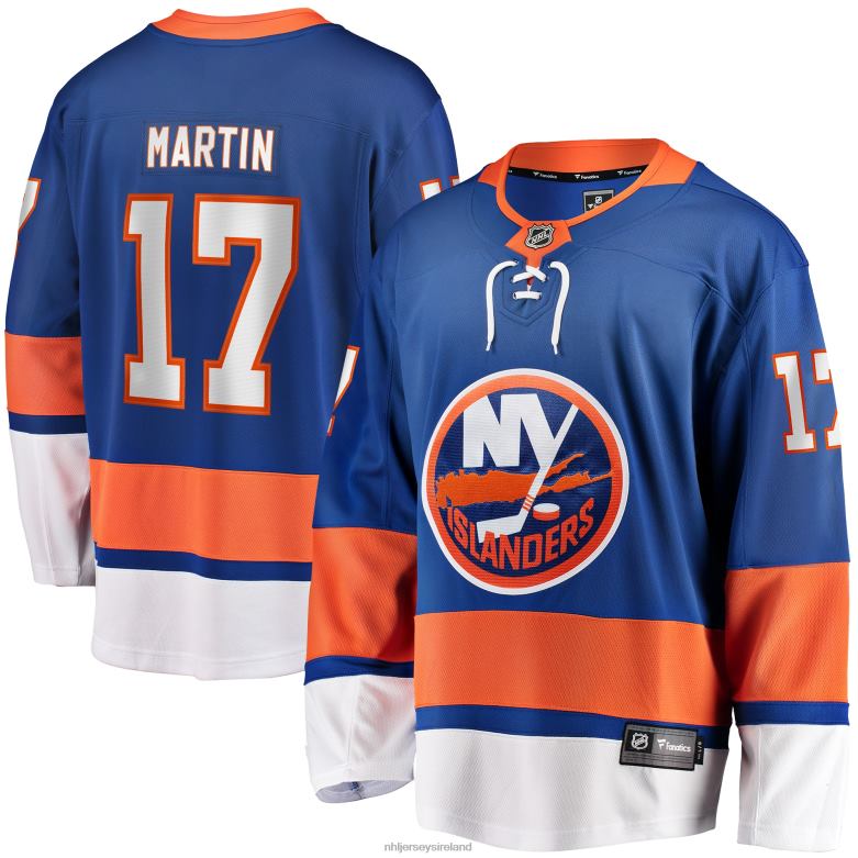 NHL Men Matt Martin New York Islanders Fanatics Branded Home Breakaway Player Jersey - Royal D002V813 Clothing
