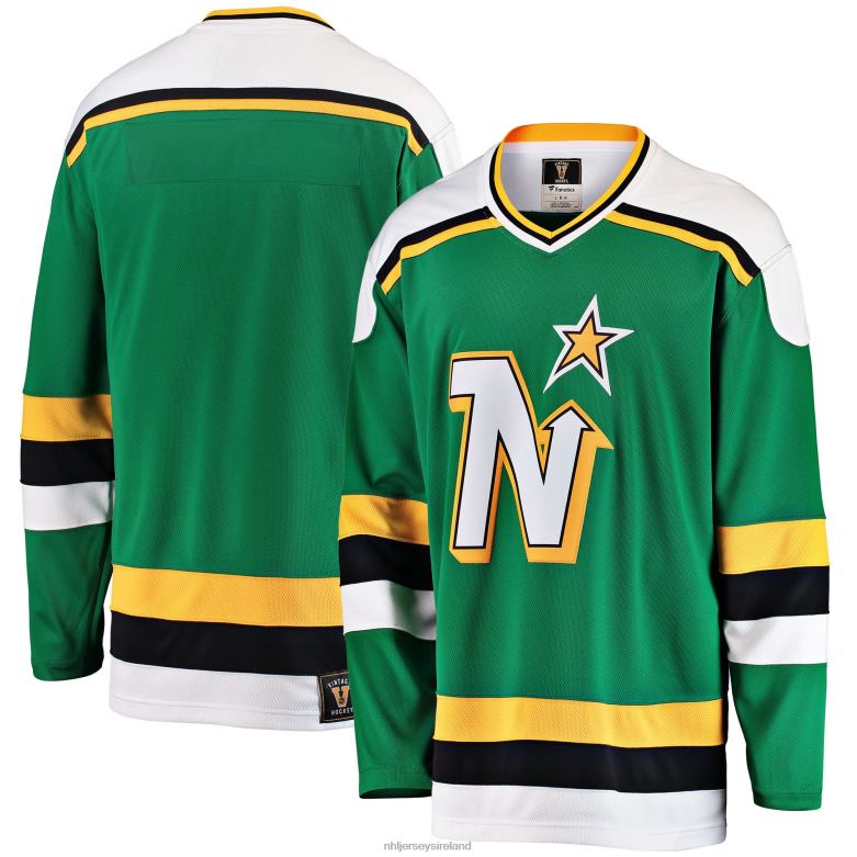 NHL Men Minnesota North Stars Fanatics Branded Green Premier Breakaway Heritage Blank Jersey D002V237 Clothing