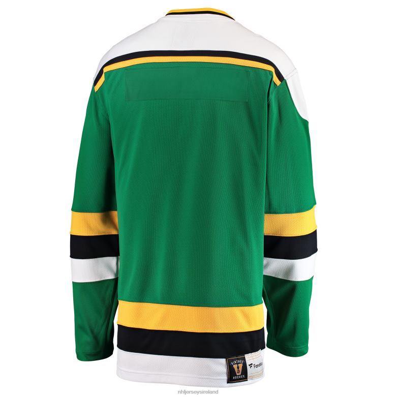 NHL Men Minnesota North Stars Fanatics Branded Green Premier Breakaway Heritage Blank Jersey D002V237 Clothing