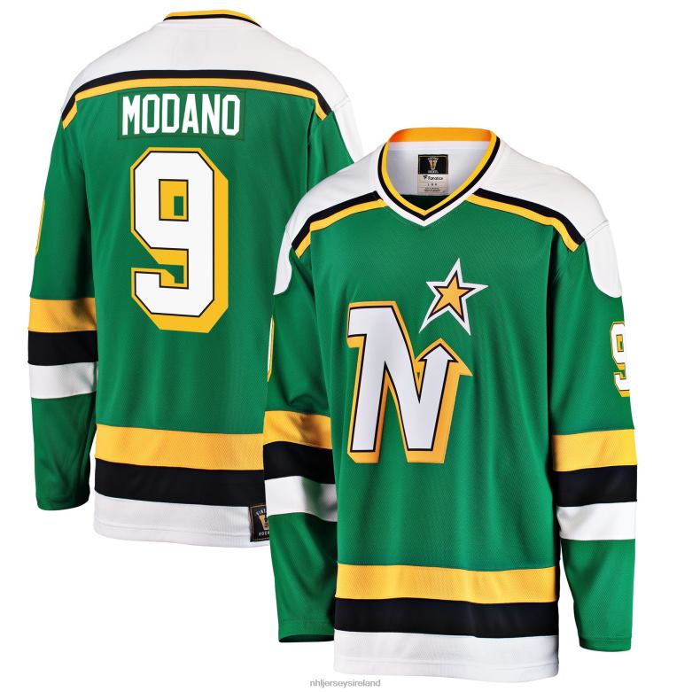 NHL Men Minnesota North Stars Mike Modano Fanatics Branded Green Premier Breakaway Retired Player Jersey D002V307 Clothing