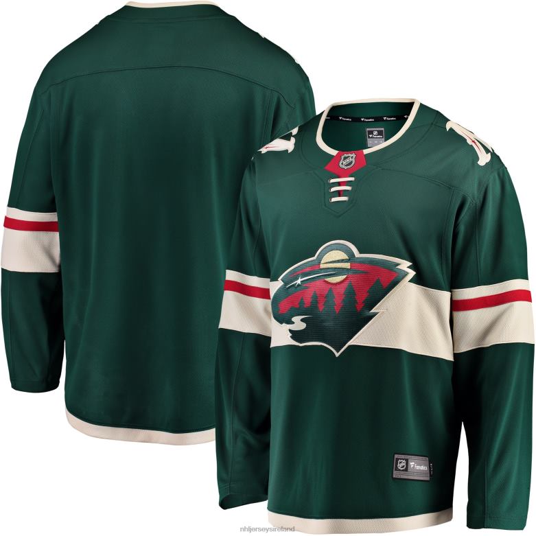 NHL Men Minnesota Wild Fanatics Branded Green Breakaway Home Jersey D002V365 Clothing