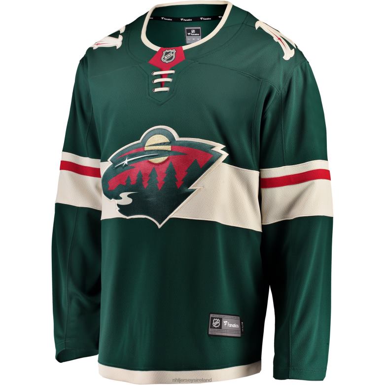 NHL Men Minnesota Wild Fanatics Branded Green Breakaway Home Jersey D002V365 Clothing