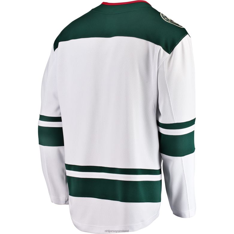 NHL Men Minnesota Wild Fanatics Branded White Breakaway Away Jersey D002V1781 Clothing