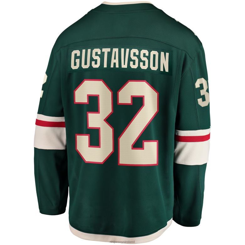 NHL Men Minnesota Wild Filip Gustavsson Fanatics Branded Green Home Breakaway Player Jersey D002V540 Clothing
