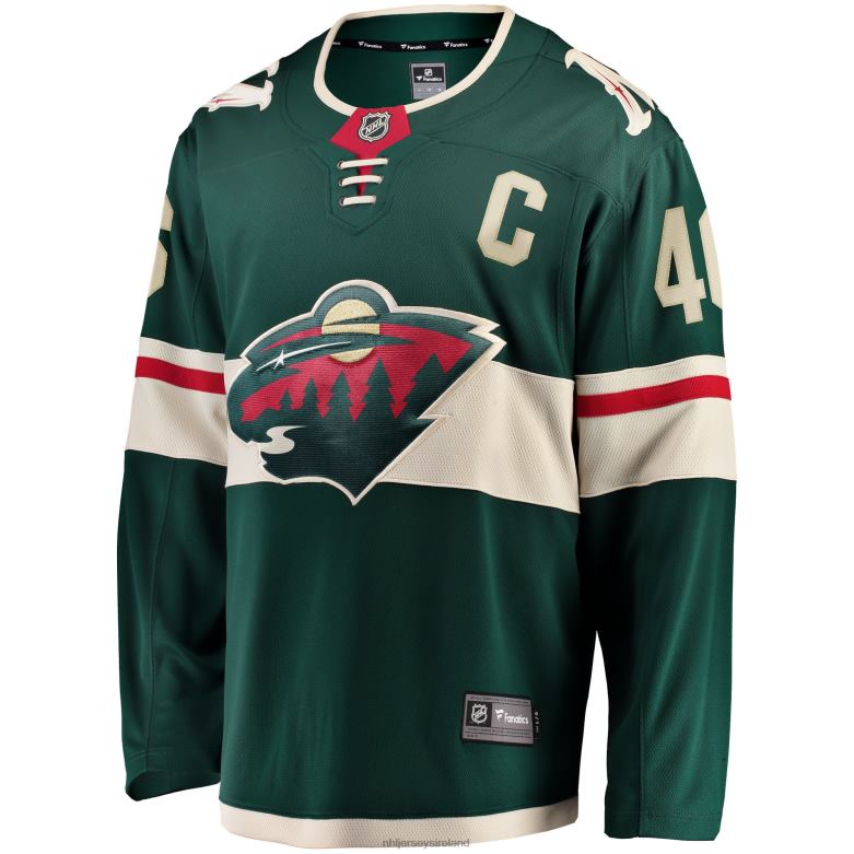 NHL Men Minnesota Wild Jared Spurgeon Green Home Breakaway Player Jersey D002V2256 Clothing