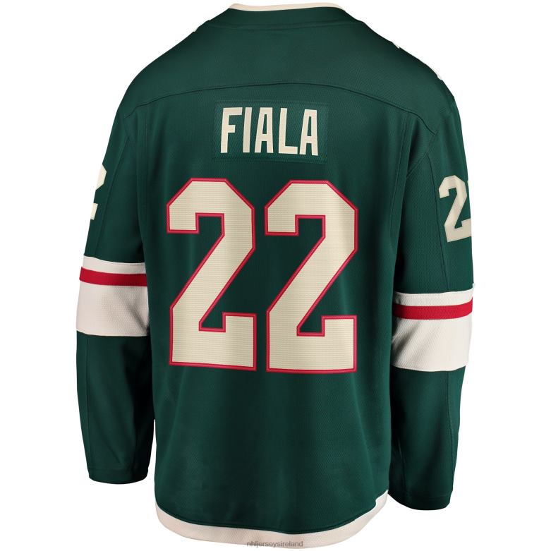 NHL Men Minnesota Wild Kevin Fiala Fanatics Branded Green Home Breakaway Player Jersey D002V1307 Clothing
