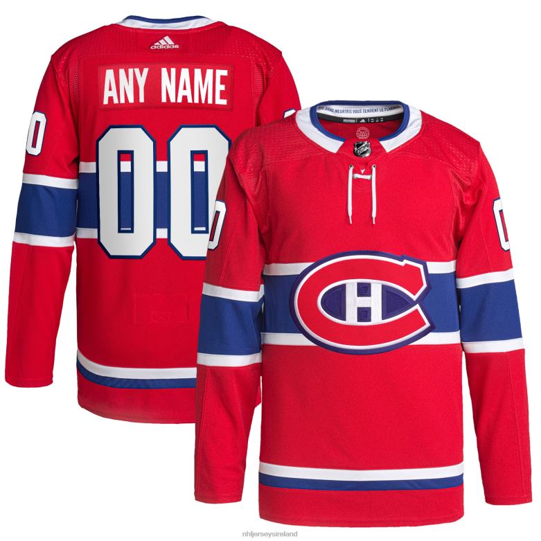 NHL Men Montreal Canadiens Adidas Red Home Primegreen Authentic Pro Custom Jersey D002V1951 Clothing