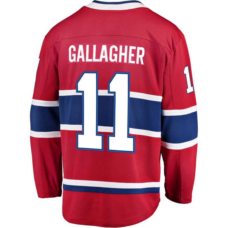 NHL Men Montreal Canadiens Brendan Gallagher Fanatics Branded Red Breakaway Player Jersey D002V1572 Clothing