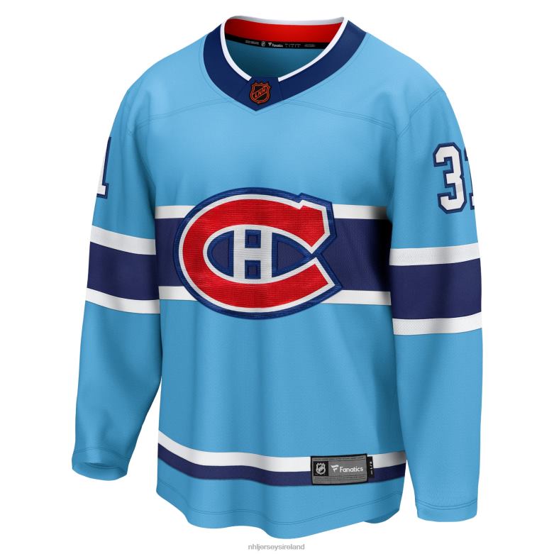 NHL Men Montreal Canadiens Carey Price Fanatics Branded Light Blue Special Edition 20 Breakaway Player Jersey D002V560 Clothing