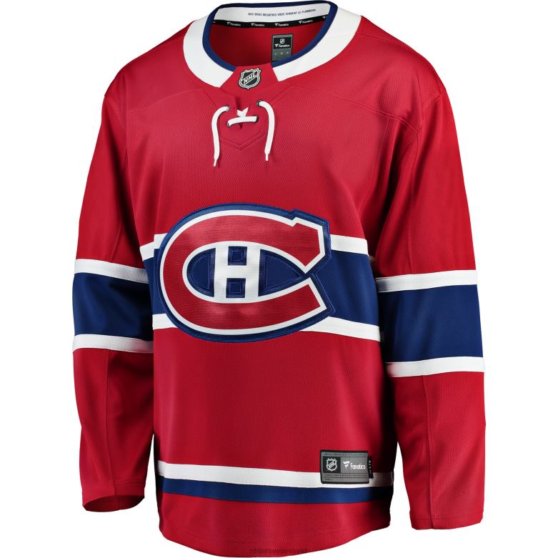 NHL Men Montreal Canadiens Fanatics Branded Red Breakaway Home Jersey D002V643 Clothing
