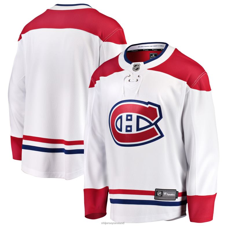 NHL Men Montreal Canadiens Fanatics Branded White Breakaway Away Jersey D002V825 Clothing
