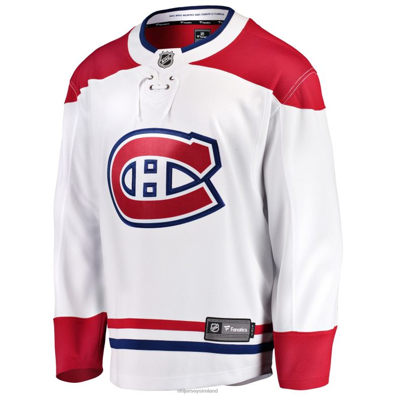 NHL Men Montreal Canadiens Fanatics Branded White Breakaway Away Jersey D002V825 Clothing