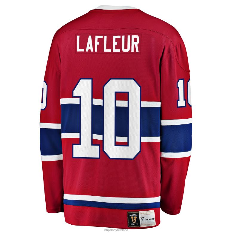 NHL Men Montreal Canadiens Guy Lafleur Fanatics Branded Red Premier Breakaway Retired Player Jersey D002V261 Clothing