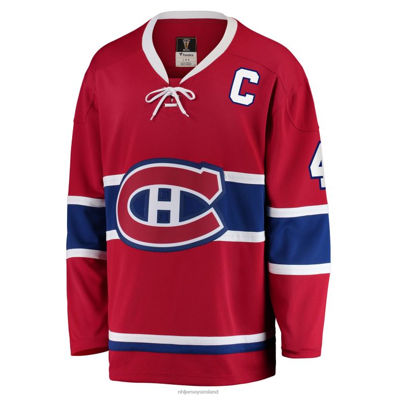 NHL Men Montreal Canadiens Jean Beliveau Fanatics Branded Red Premier Breakaway Retired Player Jersey D002V1317 Clothing