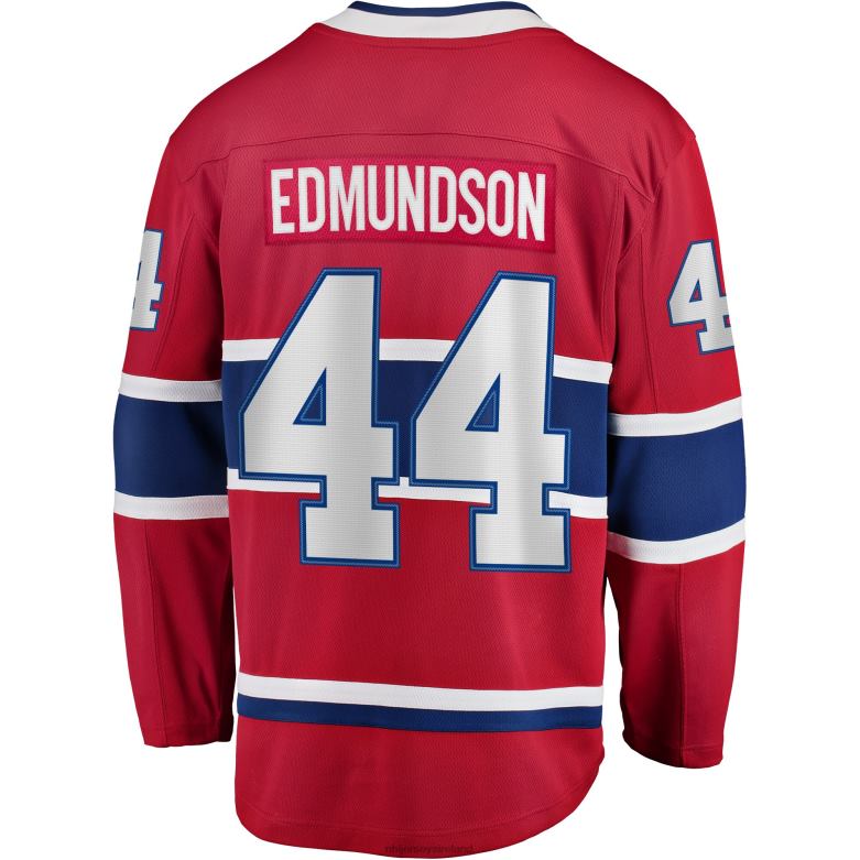 NHL Men Montreal Canadiens Joel Edmundson Fanatics Branded Red Breakaway Player Jersey D002V2212 Clothing