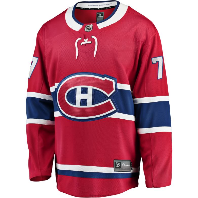 NHL Men Montreal Canadiens Kirby Dach Fanatics Branded Red Home Breakaway Player Jersey D002V1057 Clothing