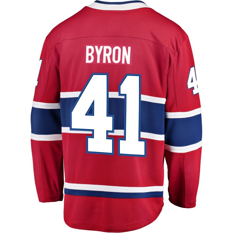 NHL Men Montreal Canadiens Paul Byron Fanatics Branded Red Breakaway Player Jersey D002V2176 Clothing