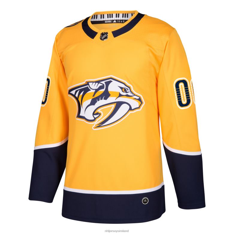NHL Men Nashville Predators Adidas Gold Authentic Custom Jersey D002V2226 Clothing
