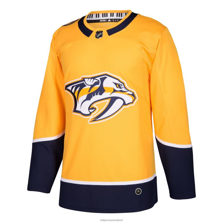 NHL Men Nashville Predators Adidas Gold Home Authentic Blank Jersey D002V1613 Clothing