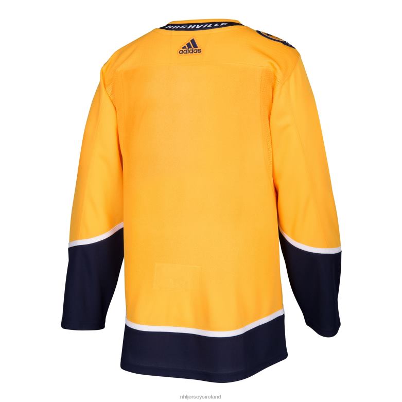 NHL Men Nashville Predators Adidas Gold Home Authentic Blank Jersey D002V1613 Clothing