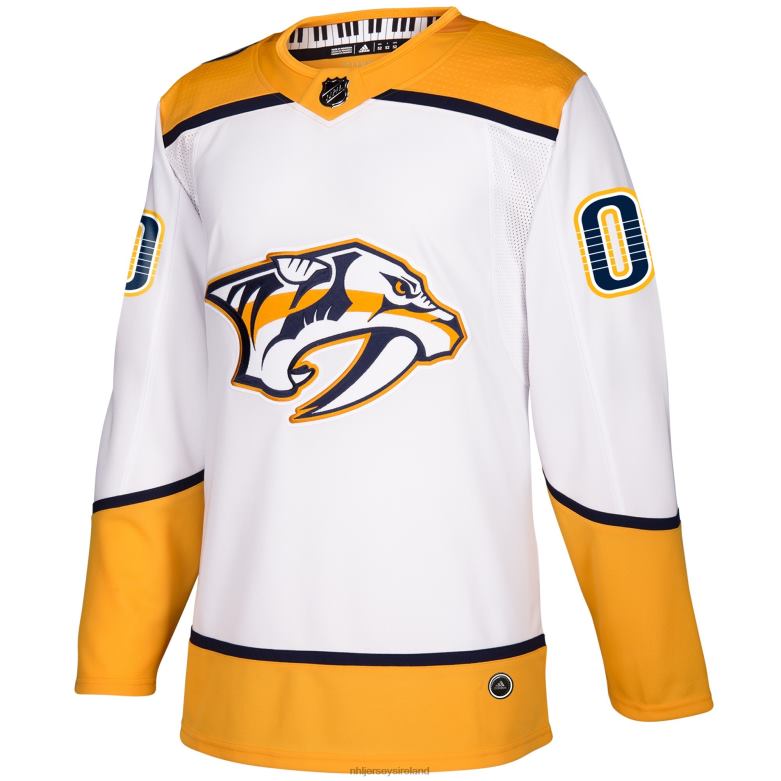 NHL Men Nashville Predators Adidas White Away Authentic Custom Jersey D002V2403 Clothing