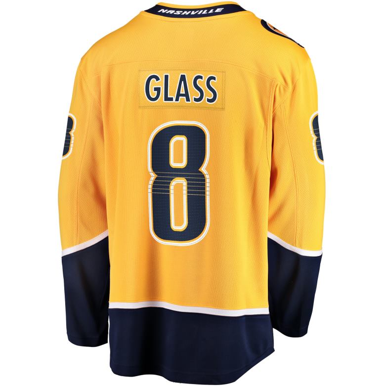 NHL Men Nashville Predators Cody Glass Fanatics Branded Gold Home Breakaway Player Jersey D002V1501 Clothing
