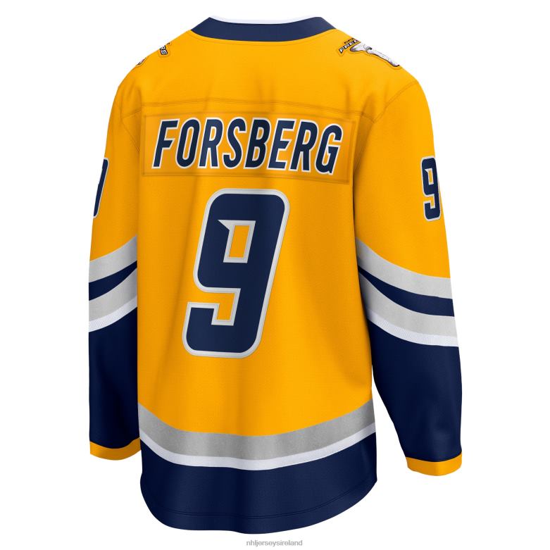 NHL Men Nashville Predators Filip Forsberg Fanatics Branded Yellow Special Edition 20 Breakaway Player Jersey D002V520 Clothing