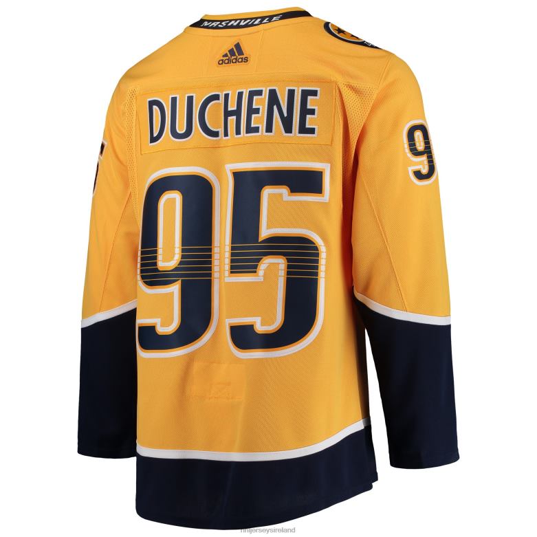 NHL Men Nashville Predators Matt Duchene Adidas Gold Home Authentic Player Jersey D002V1163 Clothing