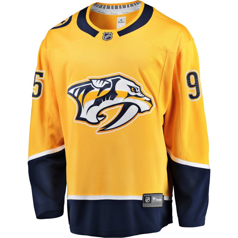 NHL Men Nashville Predators Matt Duchene Fanatics Branded Gold Breakaway Player Jersey D002V2335 Clothing