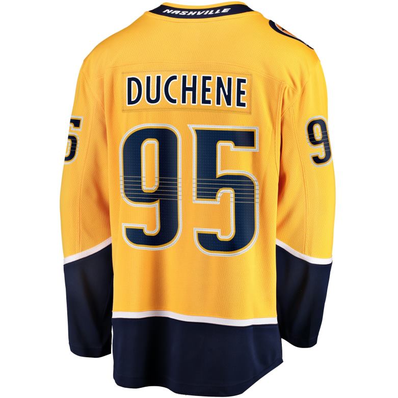 NHL Men Nashville Predators Matt Duchene Fanatics Branded Gold Home Premier Breakaway Player Jersey D002V1075 Clothing