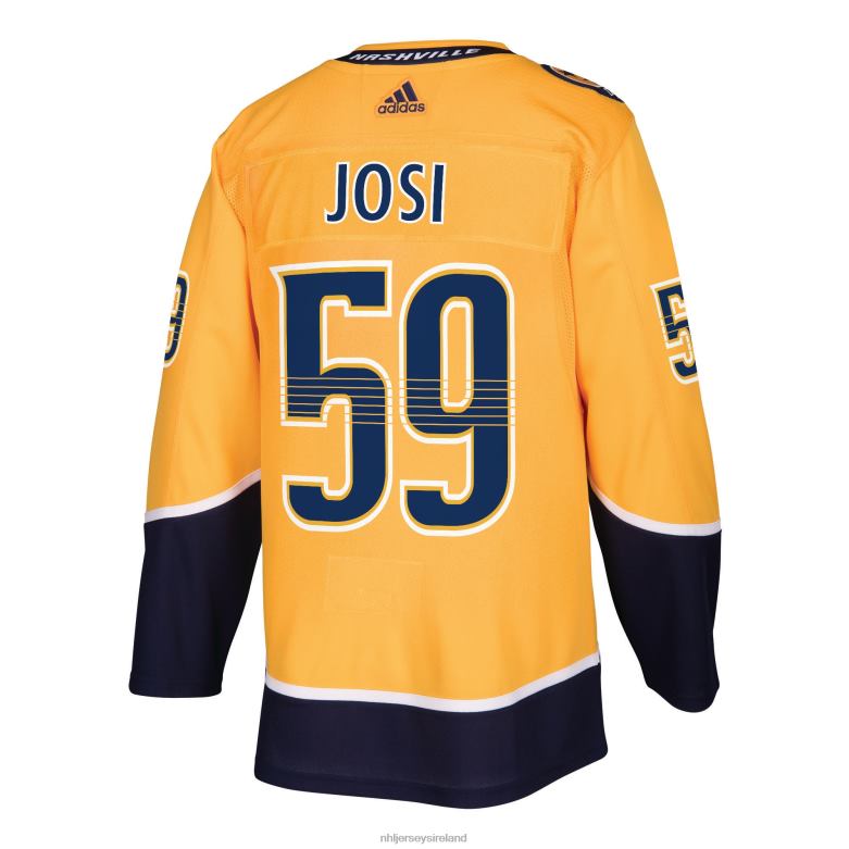 NHL Men Nashville Predators Roman Josi Adidas Gold Home Authentic Player Jersey D002V474 Clothing