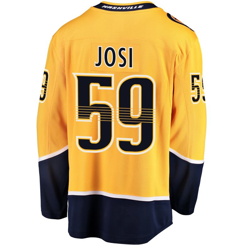NHL Men Nashville Predators Roman Josi Fanatics Branded Gold Breakaway Player Jersey D002V272 Clothing