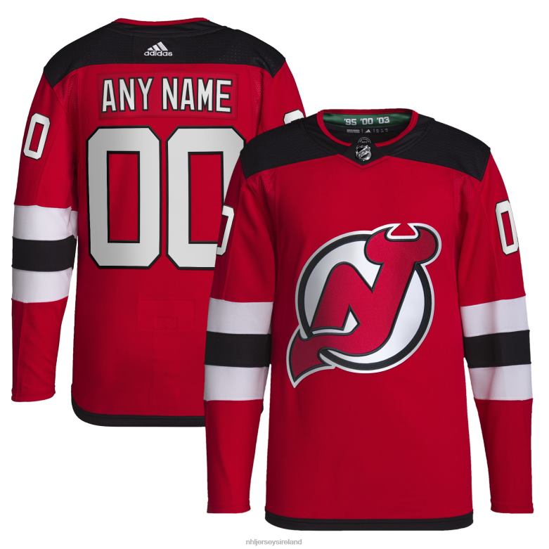 NHL Men New Jersey Devils Adidas Red Home Primegreen Authentic Pro Custom Jersey D002V2334 Clothing