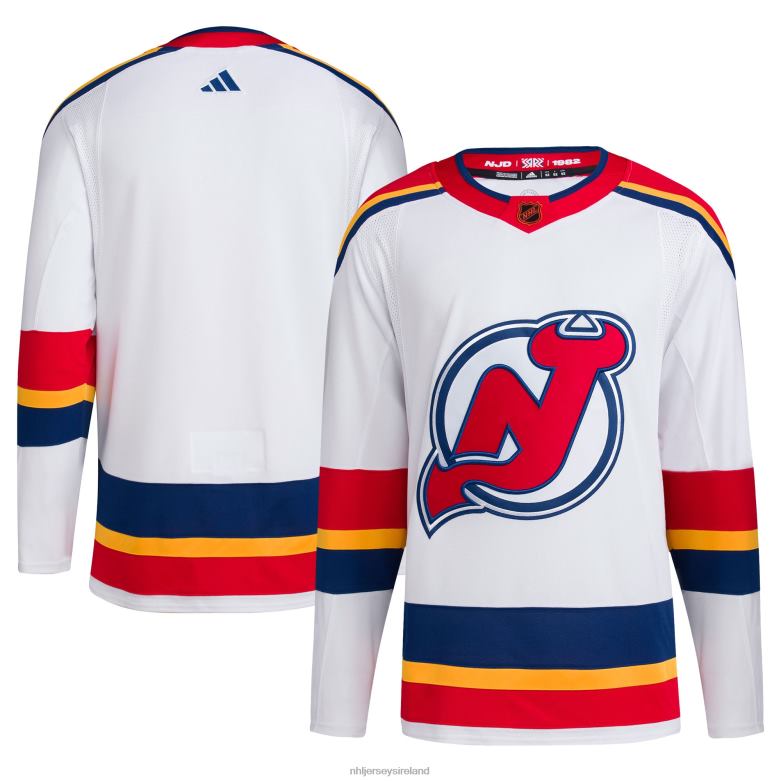 NHL Men New Jersey Devils Adidas White Reverse Retro 20 Authentic Blank Jersey D002V510 Clothing