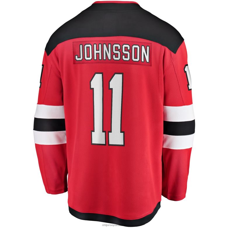 NHL Men New Jersey Devils Andreas Johnsson Fanatics Branded Red Breakaway Player Jersey D002V2358 Clothing