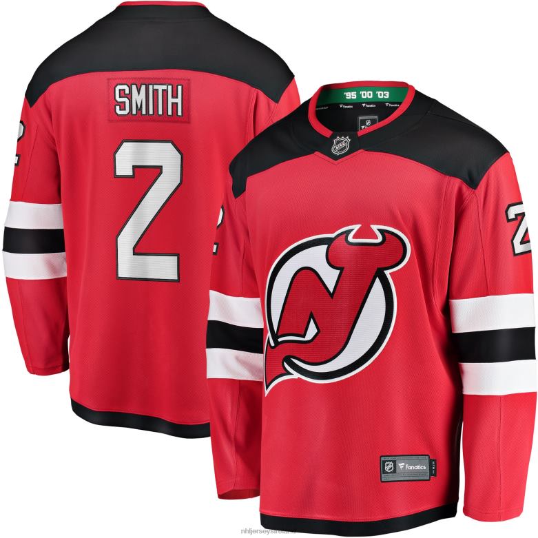 NHL Men New Jersey Devils Brendan Smith Fanatics Branded Red Home Breakaway Player Jersey D002V2297 Clothing