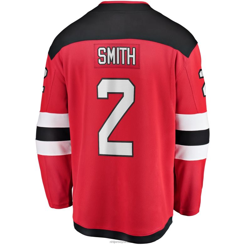 NHL Men New Jersey Devils Brendan Smith Fanatics Branded Red Home Breakaway Player Jersey D002V2297 Clothing