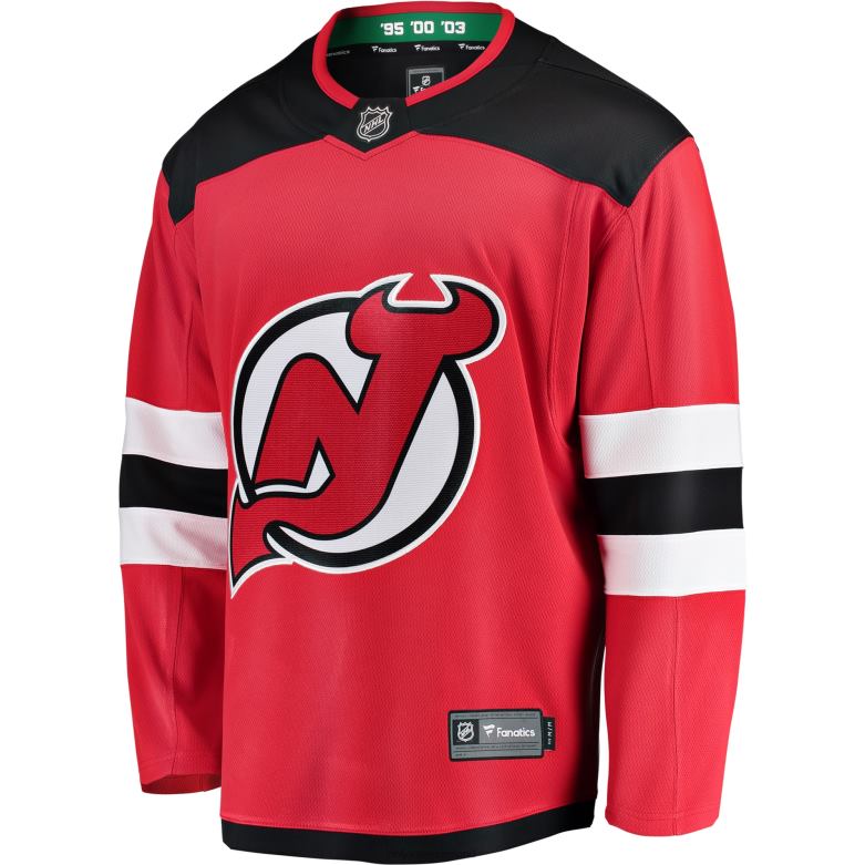 NHL Men New Jersey Devils Fanatics Branded Red Breakaway Home Jersey D002V214 Clothing