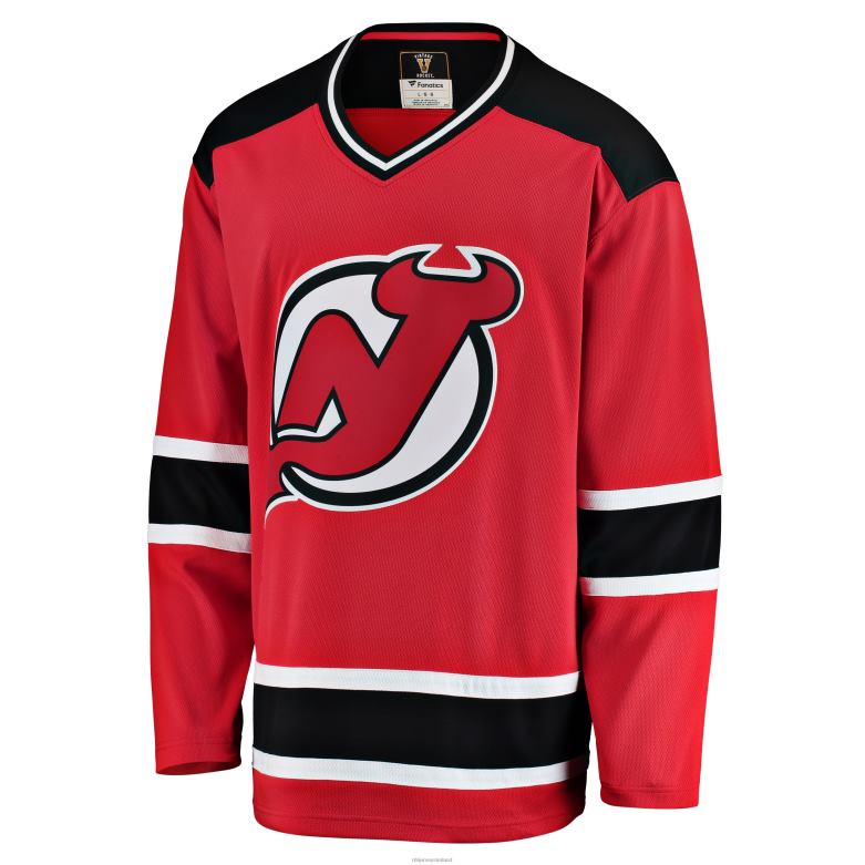 NHL Men New Jersey Devils Fanatics Branded Red Premier Breakaway Heritage Blank Jersey D002V199 Clothing