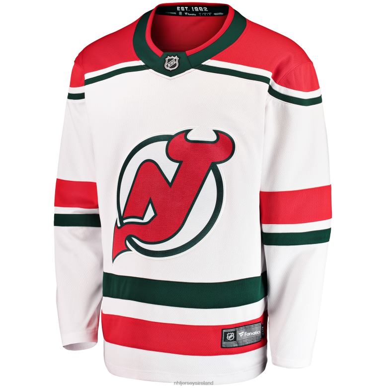 NHL Men New Jersey Devils Fanatics Branded White 2022/23 Heritage Premier Breakaway Jersey D002V215 Clothing
