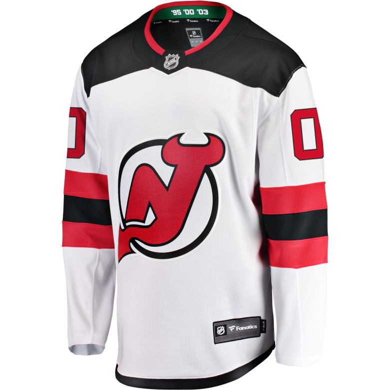 NHL Men New Jersey Devils Fanatics Branded White Away Breakaway Custom Jersey D002V207 Clothing