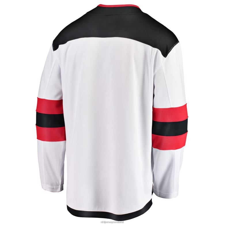 NHL Men New Jersey Devils Fanatics Branded White Breakaway Away Jersey D002V587 Clothing