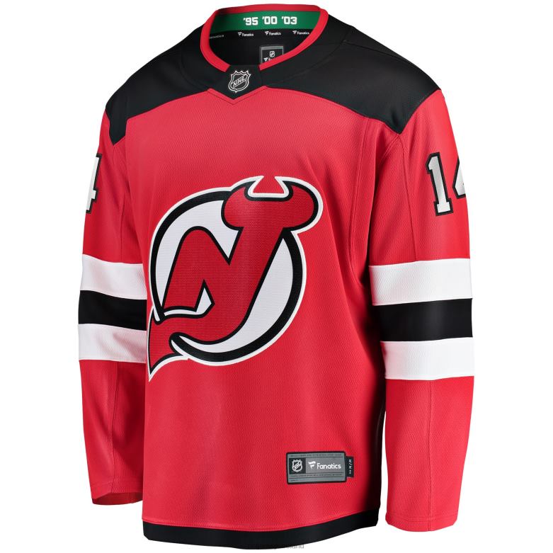 NHL Men New Jersey Devils Nathan Bastian Fanatics Branded Red Home Breakaway Player Jersey D002V2213 Clothing